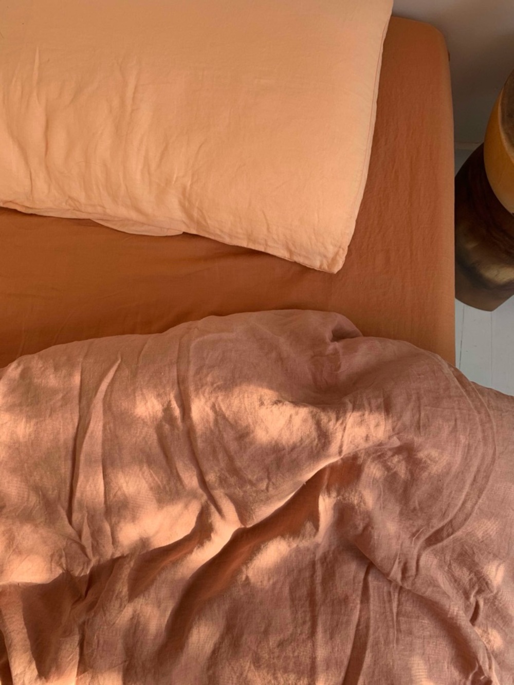 Dazed But Amazed Linen King Duvet Terra Rose